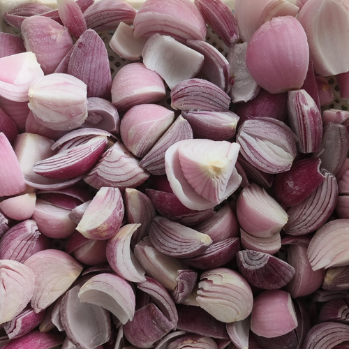 IQF red onion wedges