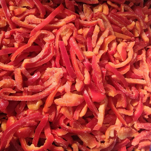 IQF red pepper strips